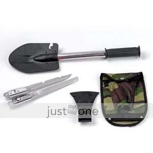   Function Tools Folding Shovel Outdoor Hiking Camping Survival  