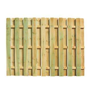 ft. x 8 ft. Pressure Treated Pine Heavy Duty Shadowbox Fence Panel