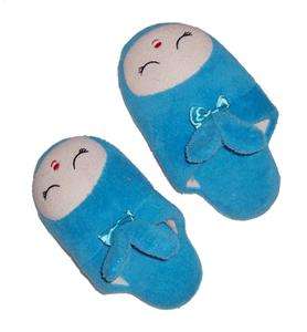 New HELLO KITTY Kids Blue Bedroom Plush Soft Slippers  