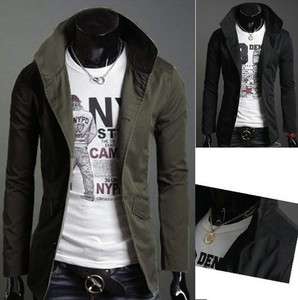 NWT Mens Casual Top Designed Slim Fit Jacket Coat 2color M L XL XXL 