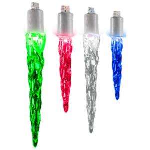 Home Accents Holiday 12 Light LED Color Changing Light Show Icicle 