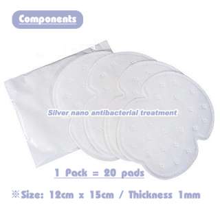 20 pads(10 pairs) Disposable Underarm Sweat Guard Shee  