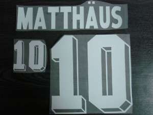 MATTHAUS #10 Germany Away World Cup 1994 Name Number  