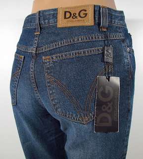 DOLCE GABBANA° Damen 7/8 Jeans Stiefel Hose W28 Blau Indigo 36 