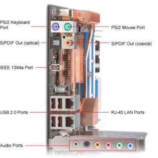Asus P5N32 E SLI Plus Motherboard   NVIDIA, Socket 775, ATX, Audio 