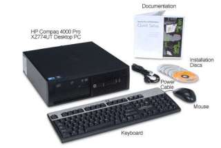 HP Compaq 4000 Pro XZ774UT Desktop PC   Intel Core 2 Duo E7600 3.06GHz 