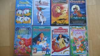 10 VHS Videokassetten Pocahontas 1+2,König der Löwen, Arielle  in 