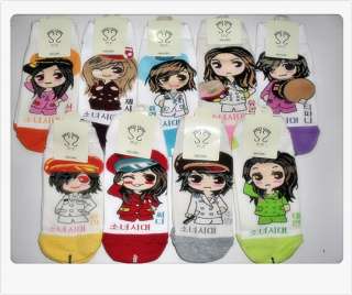KPOP Girls Generation SNSD 9 Pairs socks(white version)  