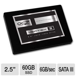OCZ VTX3 25SAT3 60G Vertex 3 Solid State Drive   60GB, 2.5, SATA III 