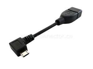Left Angled Micro USB Host Cable Archos 70 101 MID OTG  
