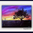   Picture Peinture Abstrakt Acryl Bild Baum Landschaftsbild Dekoration