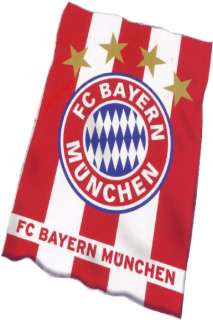 FC Bayern München Fleecedecke FCB Fahne 4Sterne  