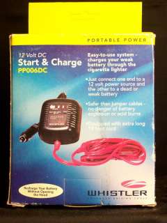Whistler Portable 12 Volt DC Start & Charge Battery Charger Jumper 