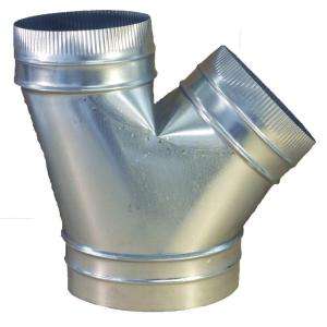 Speedi Products 12 in. x 10 in. x 10 in. Wye Branch HVAC Duct Fitting 