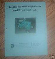 PANZER MODELS T75 & T758ES TRACTOR OWNERS MANUAL  