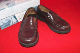 SPERRY boys LOAFERS shoes LEATHER burgundy 12 1/2M EUC  