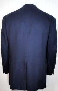 Evan Picone Cashmere Mens Sport Coat Navy 44 R Nice Jacket Very Soft 