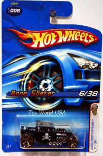2006 Hot Wheels 1st Edition #6 Bone Shaker blk FTE  