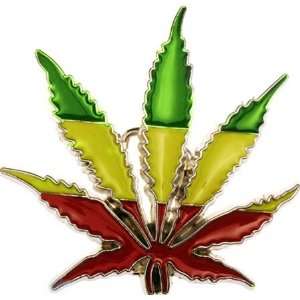 Buckle mit Hanfblatt, Reggae, Cannabis, Gürtelschnalle  