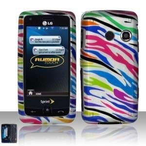Sil Rainbow Zebra Hard Case Cover LG Banter Touch UN510  