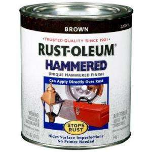    Oleum Stops Rust 32 oz. Hammered Brown Gloss Rust Preventive Paint