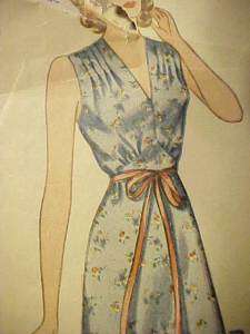 Vint. Simplicity Nightgown & Bed Jacket Pattern 3508  