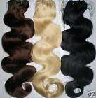 100% Echthaartresse 60cm gewellte Tresse blond schwarz