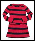 Gap Kids Angora Rugby Stripe Sweater Dress XS 4 5 LK