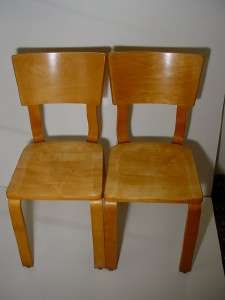   Pair #2 Thonet Bentwood Eames Era Side Dining Chair Mid Century Modern