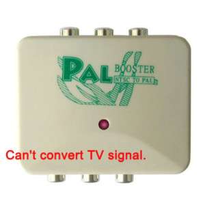 NTSC to 2 PAL TV Video System Converter Booster Adapter  