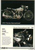 1933 NORTON INTERNATIONAL 500 MOTORCYCLE PICTURE CARD  