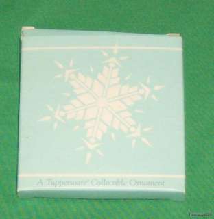 1986 Tupperware Snowflake Christmas Ornament w/ Box  