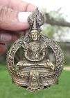 thai buddha phra kaeo morakot pendant bronze 