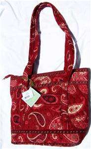 VERA BRADLEY Mesa Red Villager Purse Handbag RETIRED NEW NWT  