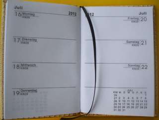 Taschenkalender 2012 Timer metallic Kalender 2 Farben  