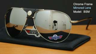 Aviator Sunglasses New Silver Mirror TOP Mens AV525  
