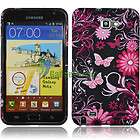 BLACK Butterfly SILICONE GEL COVER CASE for. AT&T Samsung Galaxy Note 