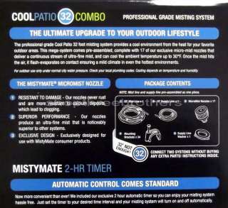 NEW Misty Mate Cool Patio 32 17 Nozzle Professional Misting System 