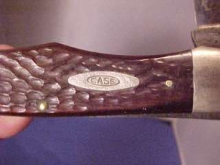 Vintage Case XX 6265 SAB Red Bn Handle 2 Blade Knife  