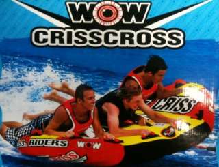 WOW Crisscross 1, 2, or 3 Person Winged Towable Tube  