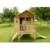 Kinderspielhaus Stelzenhaus aus Holz mit Rutsche  Garten