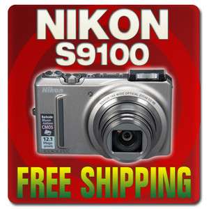 Nikon CoolPix S9100 12.1MP Digital Camera Silver 26247 018208262472 