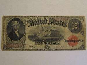 1917 Two Dollar U.S. Note, $2, Speelman/White, 919A  