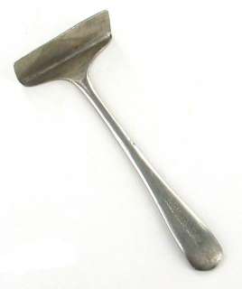 VINTAGE NICKEL SILVER SHEFFIELD SMALL BABY FOOD PUSHER  