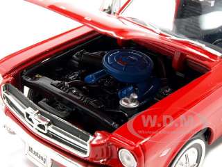 1964 1/2 FORD MUSTANG COUPE RED 124 DIECAST MODEL  