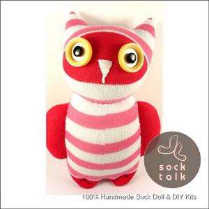 Handmade Sock Monkey Owl Stuffed Animals Doll Baby Toy  