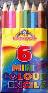 12 Packets Mini Colouring Pencils Party Bags Filler Toy  