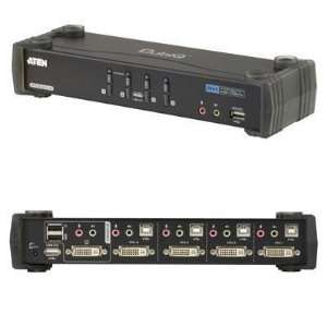  Quality 4 port Dual Link DVI KVM By Aten Corp Electronics