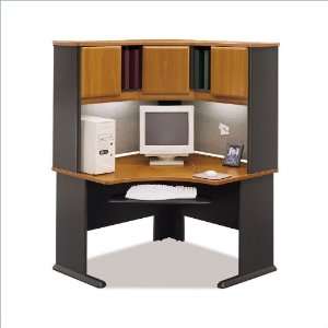  Bush Furniture Advantage Series Corner Wood Desk with 