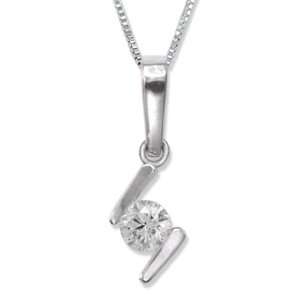   Channel Set Round Diamond Pendant with Chain Gold and Diamond Source